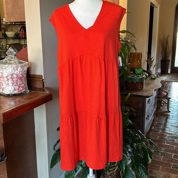Social Standard by Sanctuary V-Neck, Knit Tiered Dress szM   NWT - Picture 6 of 13
